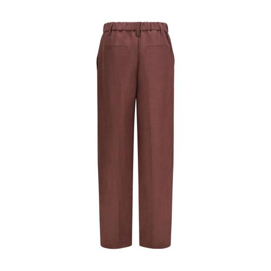 26SS 브루넬로 쿠치넬리 스트레이트 팬츠 BRMH527P9198C9275BB BROWN - BRUNELLO CUCINELLI