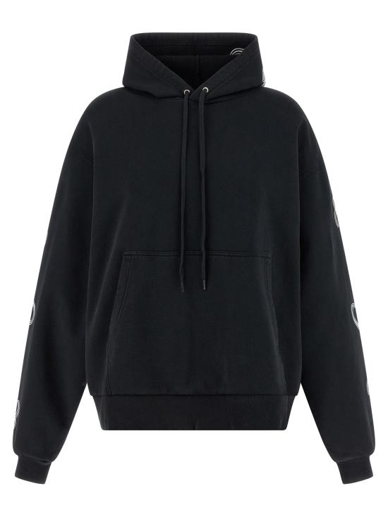 26SS 발렌시아가 후드 티셔츠 BA328941BM BLACK