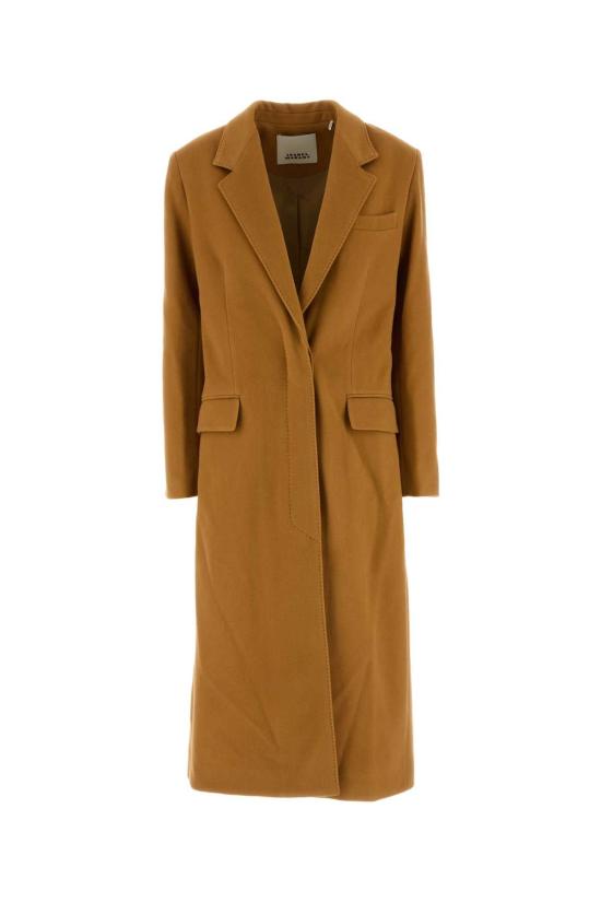 25FW 이자벨마랑 Ellenita 울 블렌드 코트 MA0440FAC3D03I 50CM CAMEL