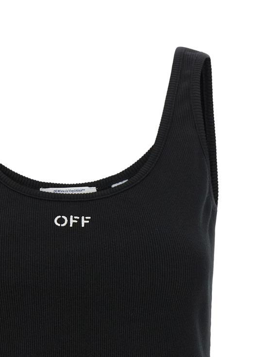 26FW 오프화이트 민소매 티셔츠 OF337360BM BLACK - OFF WHITE