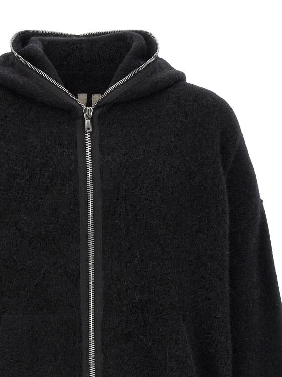 26FW 릭 오웬스 후드 티셔츠 RI339732BM BLACK - RICK OWENS