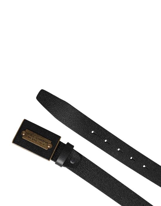  돌체앤가바나 가죽 벨트 BEL9673 BLACK - DOLCE & GABBANA