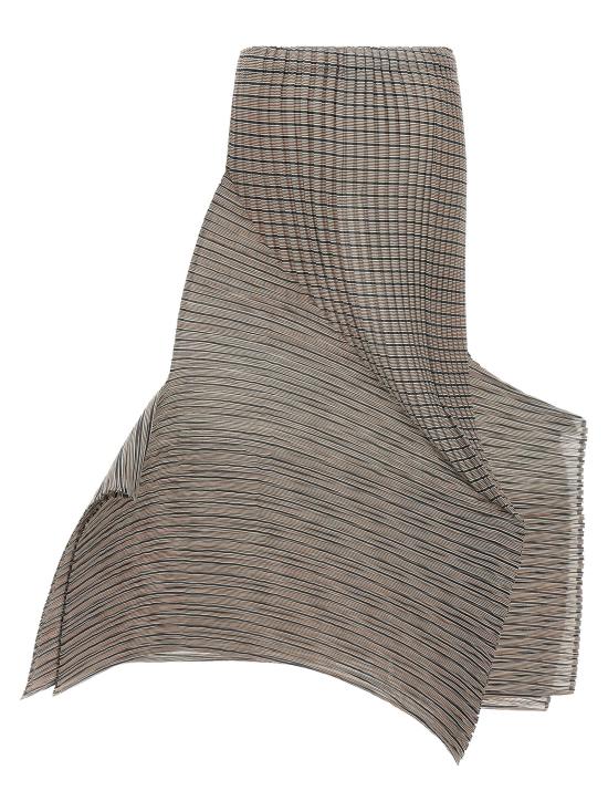 25FW 이세이 미야케 롱 스커트 IS327973BM BROWN - ISSEY MIYAKE