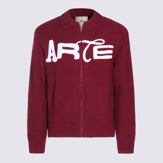 26FW 아르떼 앤트워프 집업 니트 AW26021K Bordeaux