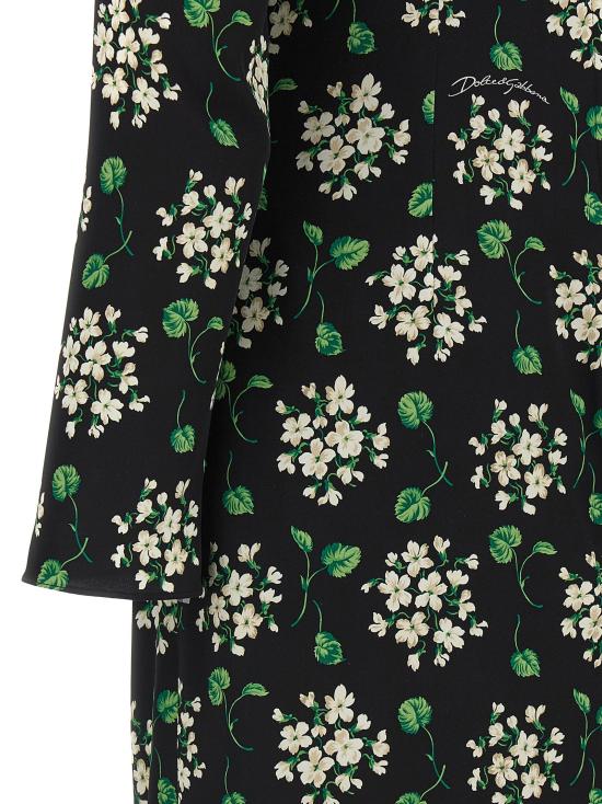 26SS 돌체앤가바나 미디 원피스 DO334498BM BLACK - DOLCE & GABBANA