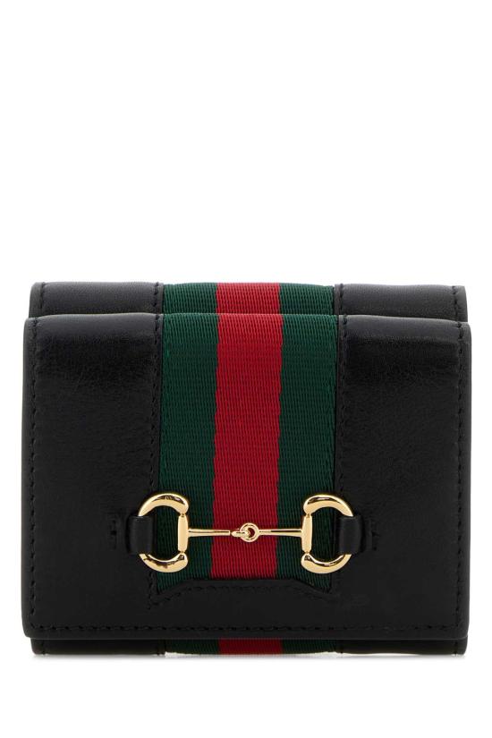 26FW 구찌 홀스빗 웹 스몰 트라이폴드 월렛 867131AAGF7 1053 BLACK