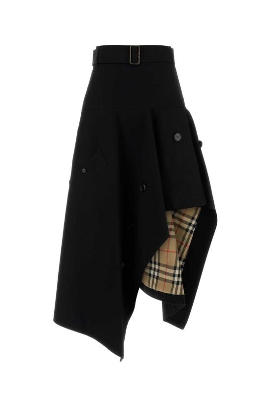 26FW 버버리 롱 스커트 8130208 A1189 BLACK