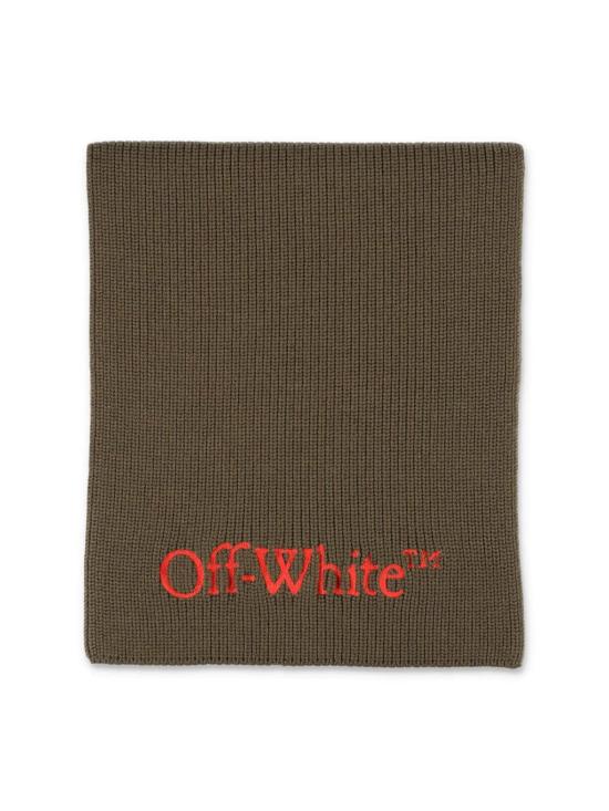 25FW 오프화이트 머플러/스카프 OMMA052F23KNI0015620 GREEN - OFF WHITE