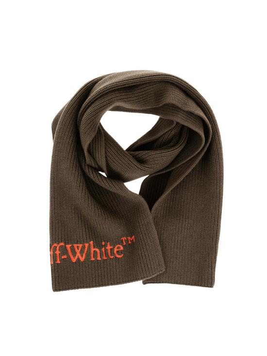 25FW 오프화이트 머플러/스카프 OMMA052F23KNI0015620 GREEN - OFF WHITE
