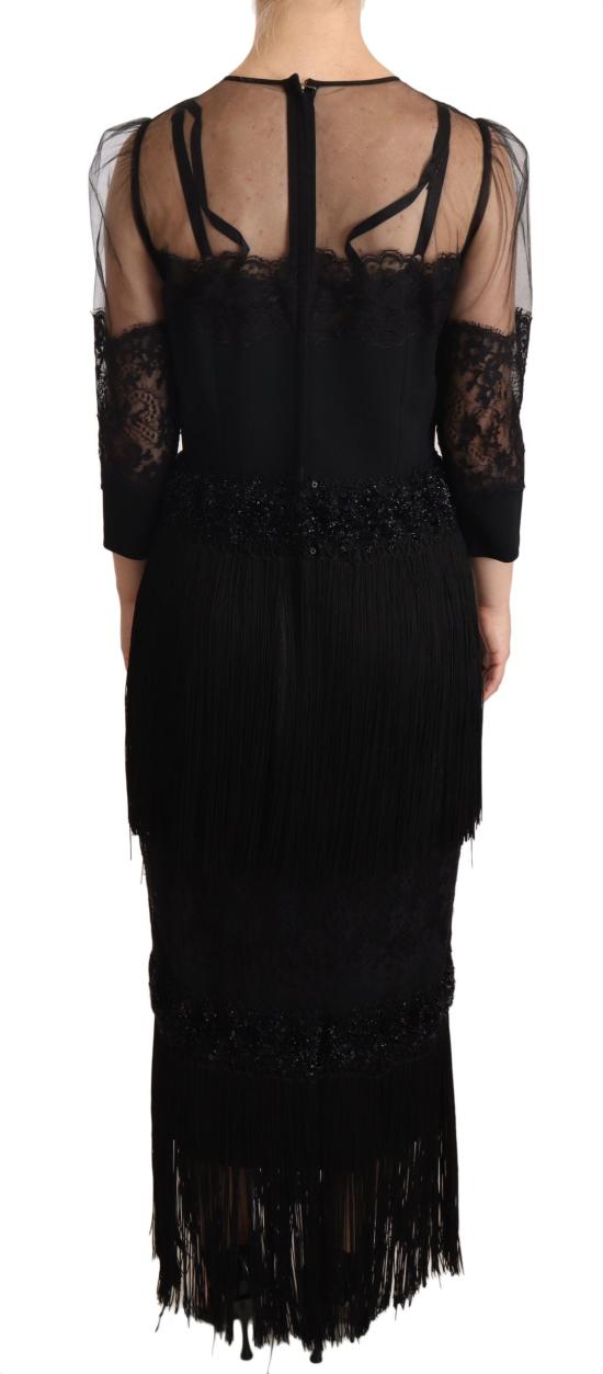  돌체앤가바나 롱 원피스 DR28125 BLACK - DOLCE & GABBANA