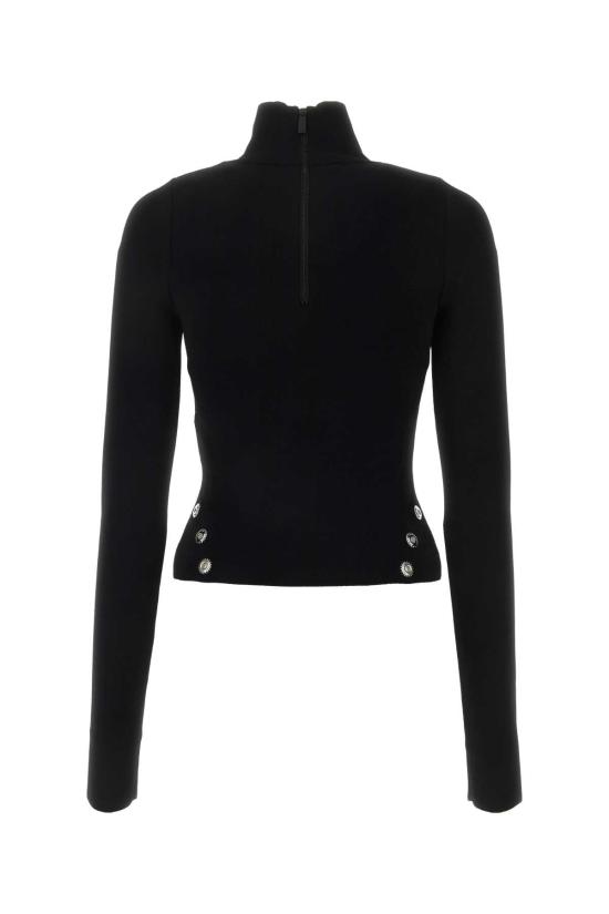  오프화이트 터틀넥 OWHF049F23KNI001 1000 BLACK - OFF WHITE