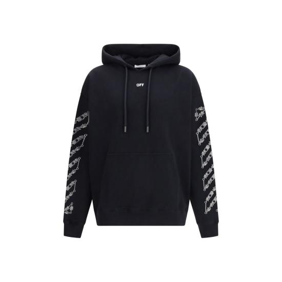 26SS 오프화이트 후드 티셔츠 OF44MBB085S26F0050010001BB BLACK