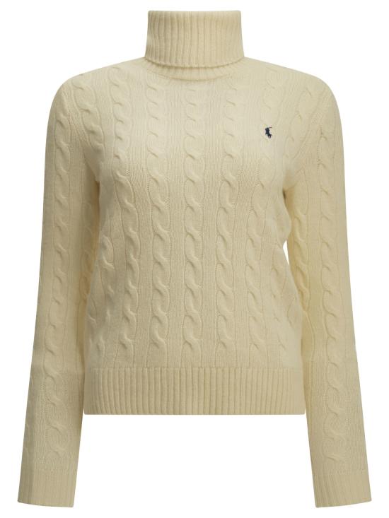 26FW 폴로 랄프로렌 울 캐시미어 케이블 니트 터틀넥 211888686012AUTHENTIC CREAM White