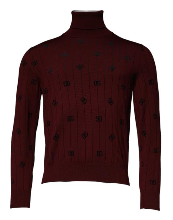  돌체앤가바나 터틀넥 TSH87528 MAROON - DOLCE & GABBANA