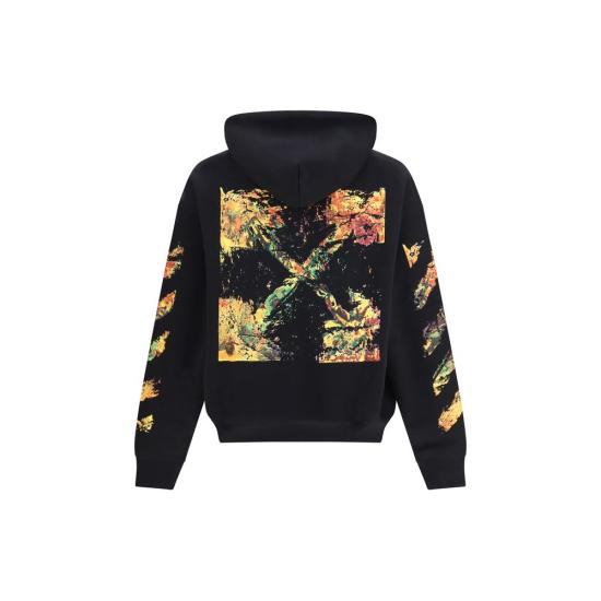 26FW 오프화이트 후드 티셔츠 OFOMBB085F26FLE00400001BB BLACK - OFF WHITE