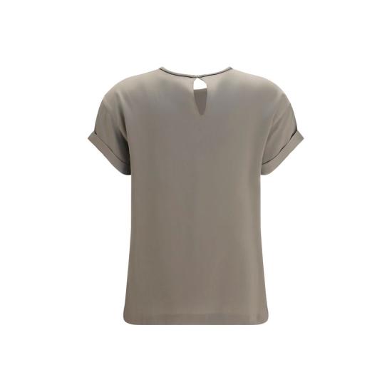26SS 브루넬로 쿠치넬리 반팔 티셔츠 BRM0C59DE310C9125BB BEIGE - BRUNELLO CUCINELLI