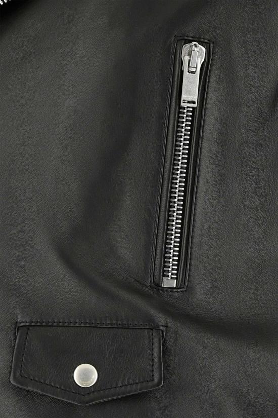  생로랑 램스킨 클래식 모터사이클 자켓 484284Y5YA2 1000 BLACK - SAINT LAURENT