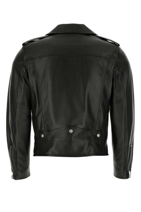  생로랑 램스킨 클래식 모터사이클 자켓 484284Y5YA2 1000 BLACK - SAINT LAURENT