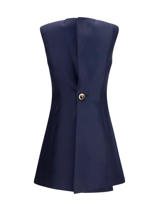 26FW 발렌시아가 A라인 미니 드레스 A라인 미니 드레스 A00293TUT22 8065 NAVY - BALENCIAGA