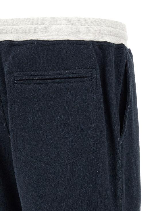 26SS 브루넬로 쿠치넬리 트레이닝/조거 팬츠 BR328804BM NAVY - BRUNELLO CUCINELLI
