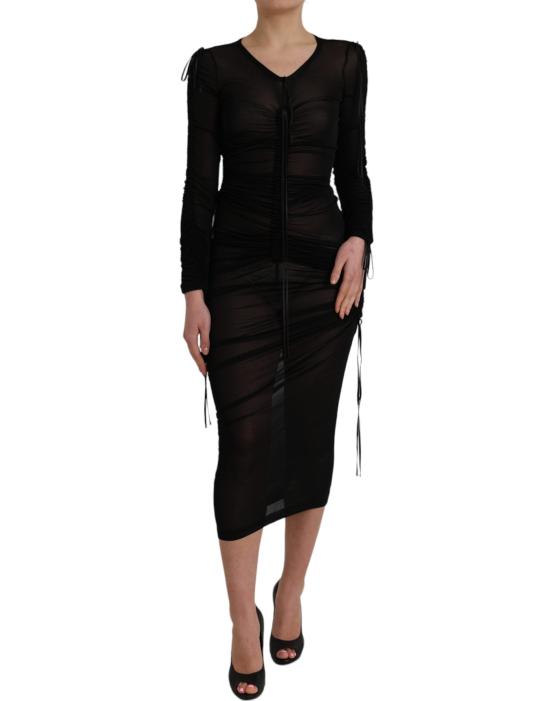  돌체앤가바나 미디 원피스 DR281057 BLACK - DOLCE & GABBANA
