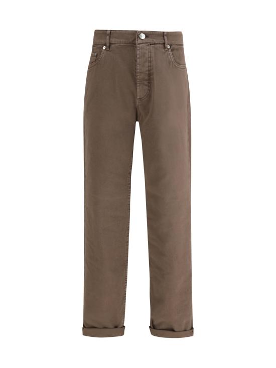 26SS 브루넬로 쿠치넬리 라이트웨이트 데님 팬츠 M277PD3210 C7503 BROWN