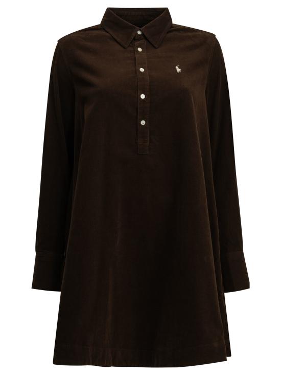 26FW 폴로 랄프로렌 미디 원피스 211B22153005DARK BROWN