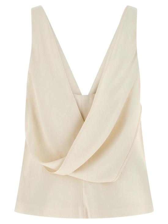 26SS 브루넬로 쿠치넬리 민소매 티셔츠 BR339097BM WHITE - BRUNELLO CUCINELLI
