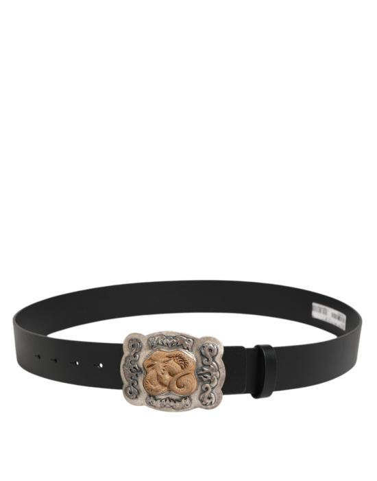 돌체앤가바나 가죽 벨트 BEL9559 BLACK - DOLCE & GABBANA