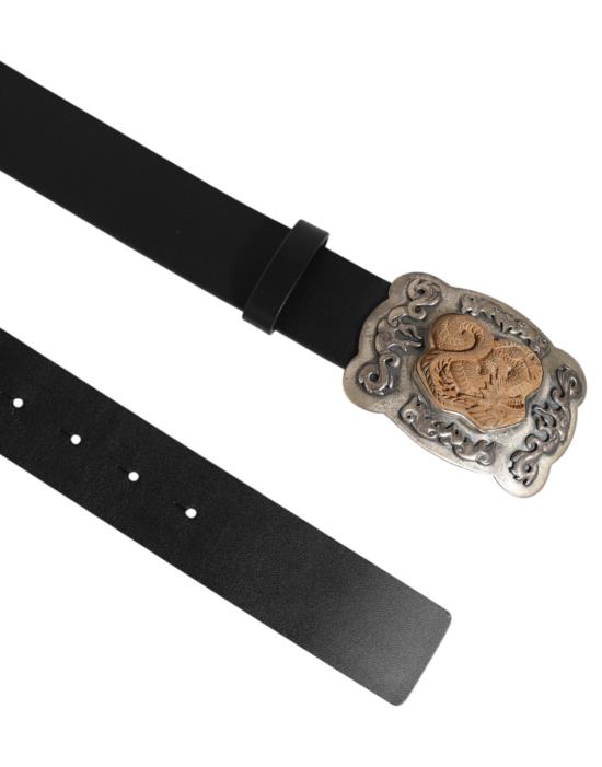  돌체앤가바나 가죽 벨트 BEL9559 BLACK - DOLCE & GABBANA