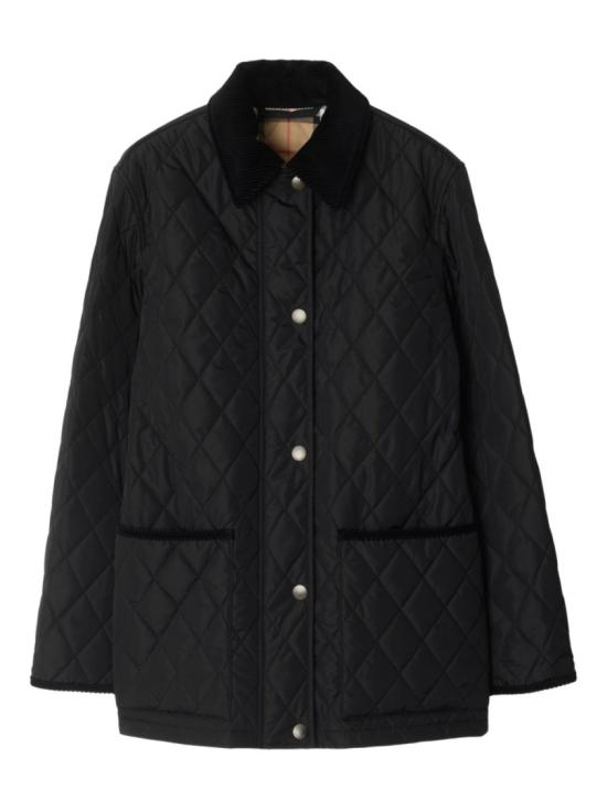 26FW 버버리 퀄티드 나일론 반 자켓 8107463C1900 Black