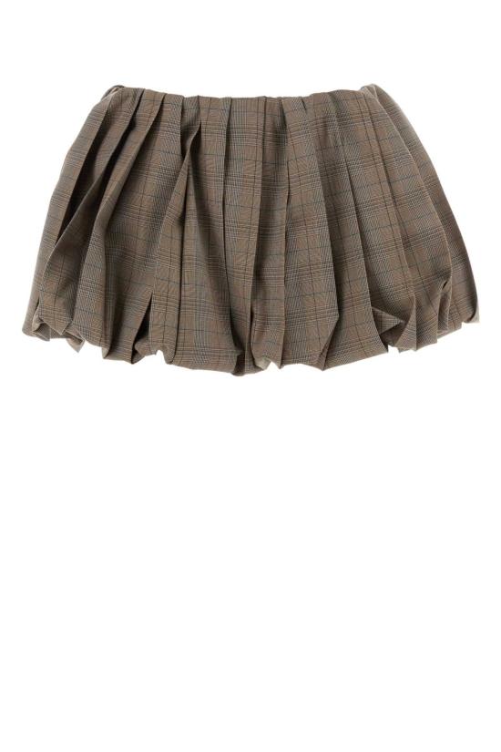 26FW 미우미우 숏 스커트 MG2735SOOO1949 F0005 BROWN