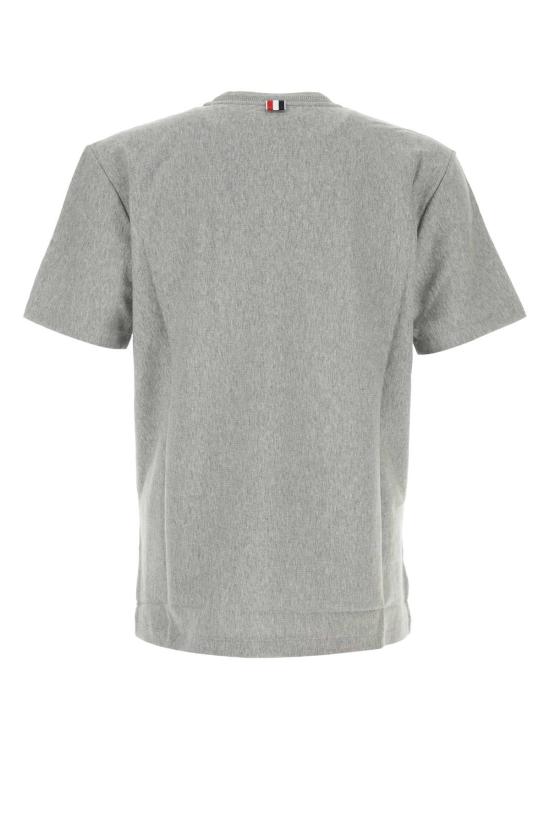 26SS 톰브라운 RWB 스트라이프 티셔츠 MJS252AJ0138 035 GRAY - THOM BROWNE