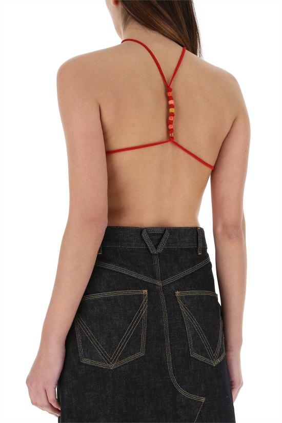  보테가베네타 바디수트 티셔츠 648827VKSE0 6144 RED - BOTTEGA VENETA