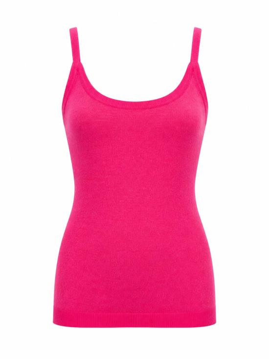 26FW 라 로즈 민소매 티셔츠 MG30332326 F FUCSIA