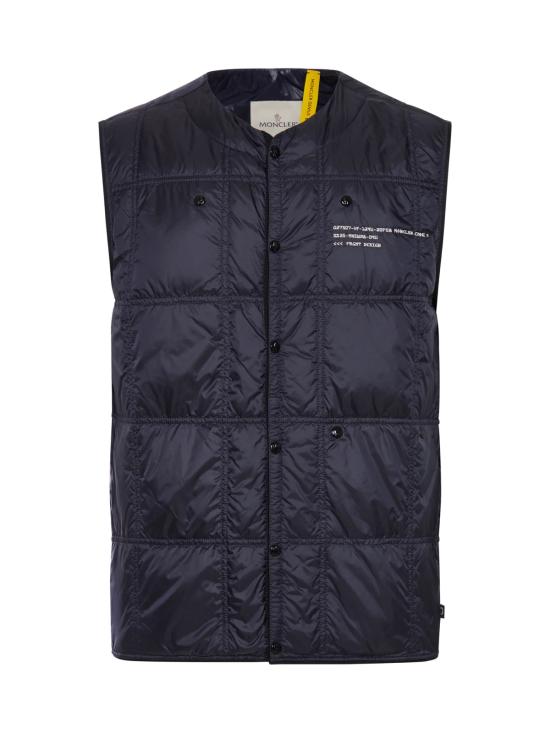 25FW 몽클레어 몽클레르 x 프라그먼트 바일레 팩커블 다운 질레 1A00016M6114742 NAVY - MONCLER