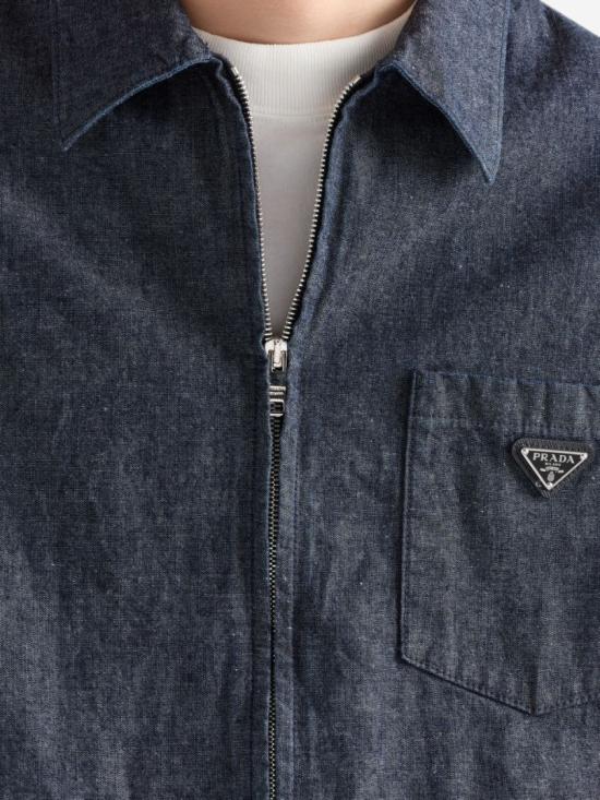 26FW 프라다 긴팔 셔츠 GEC12119XKS OOOF0008 Blue - PRADA