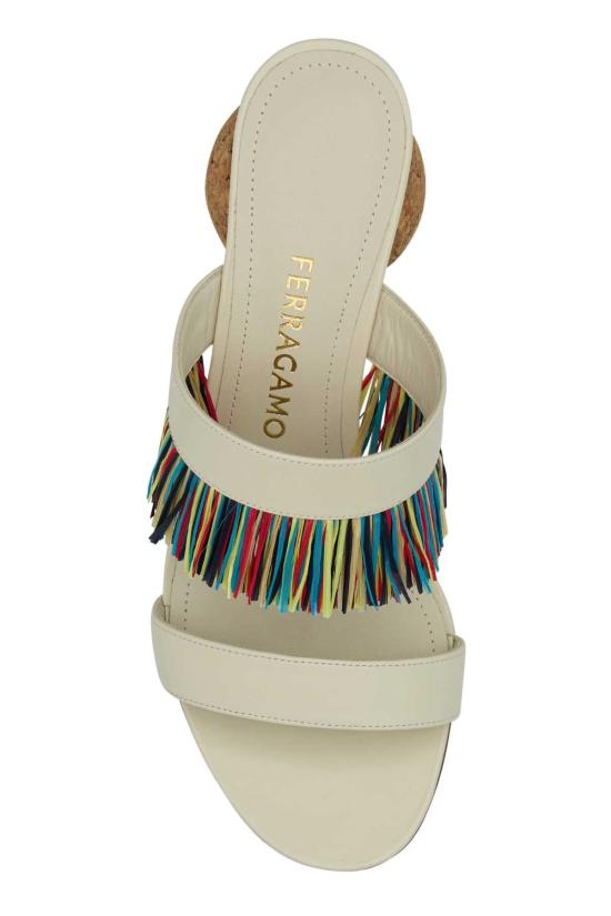 25FW 살바토레 페라가모 뮬/슬리퍼 01K208782677 MASCARPONE WHITE - SALVATORE FERRAGAMO