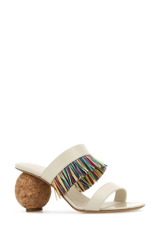 25FW 살바토레 페라가모 뮬/슬리퍼 01K208782677 MASCARPONE WHITE - SALVATORE FERRAGAMO