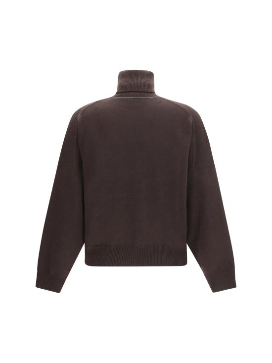 26FW 브루넬로 쿠치넬리 터틀넥 M12744403P C9792 BROWN - BRUNELLO CUCINELLI