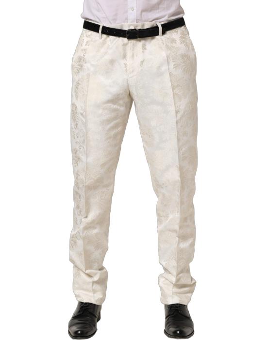  돌체앤가바나 스트레이트 팬츠 PAN77600 WHITE - DOLCE & GABBANA