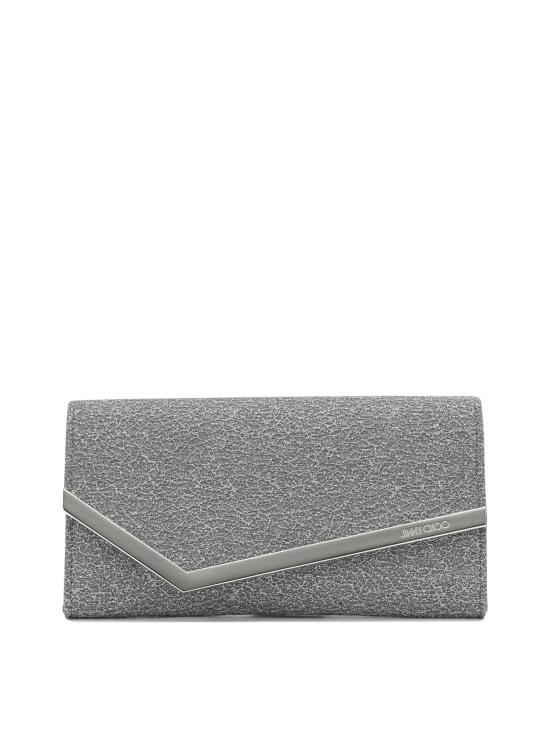 26FW 지미추 클러치/파우치 EMMIEUBDANTRACITE SILVER
