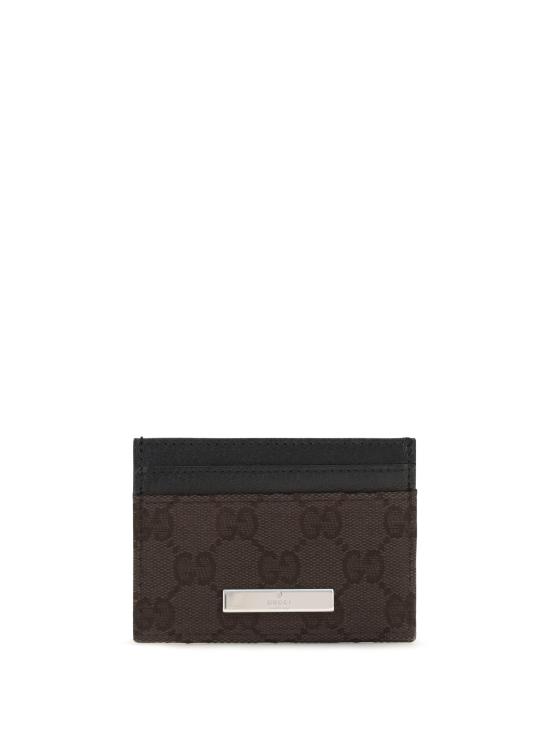 26FW 구찌 플라크 카드 케이스 플라크 카드 케이스 875795FAF7X 2542 BROWN
