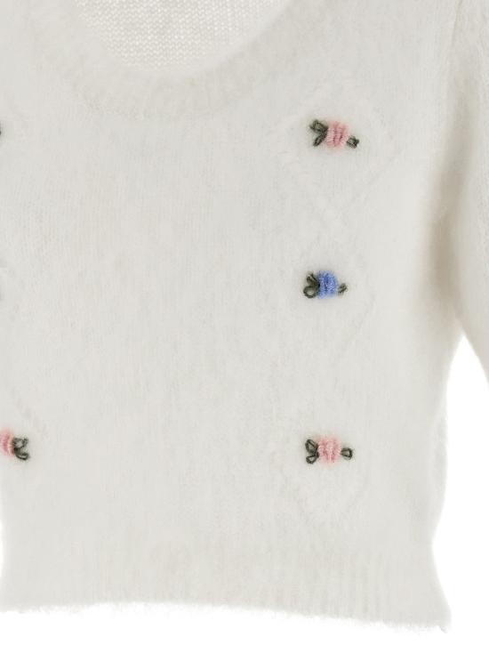 25FW 알레산드라리치 스웨터 AL316459BM WHITE - ALESSANDRA RICH
