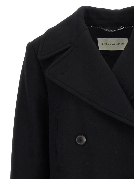 25FW 드리스 반 노튼 코트 DR318408BM BLACK - DRIES VAN NOTEN