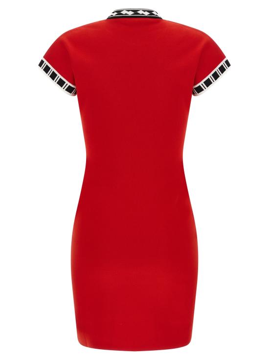 26FW 베르사체 미디 원피스 VE336858BM RED - VERSACE