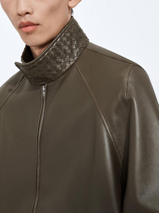 26FW 보테가베네타 가죽 자켓 875124 V64W03476 GREEN - BOTTEGA VENETA