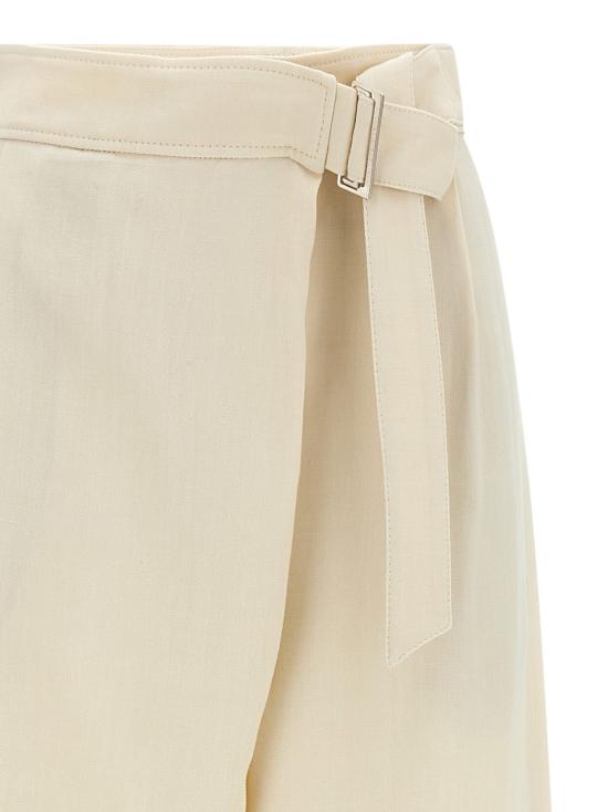 26SS 브루넬로 쿠치넬리 팔라초 팬츠 BR325406BM WHITE - BRUNELLO CUCINELLI