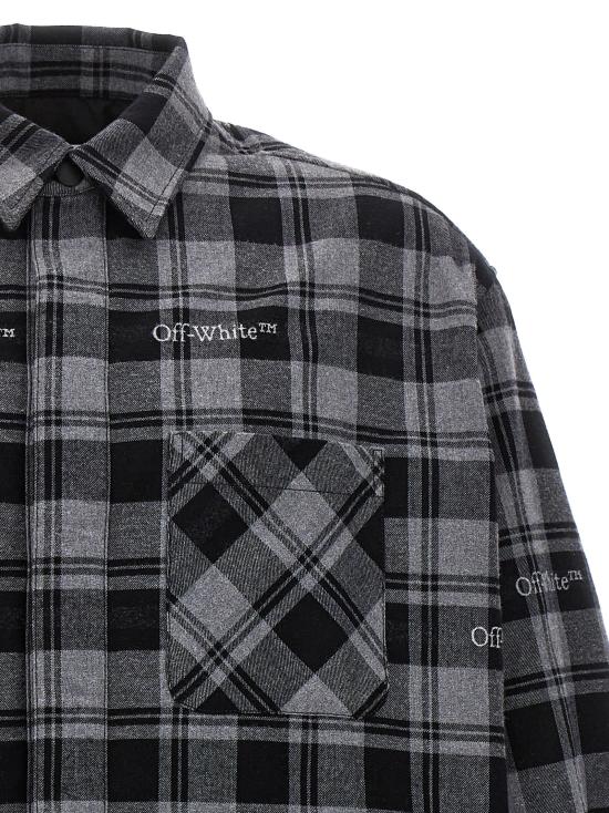  오프화이트 긴팔 셔츠 OF273247BM GRAY - OFF WHITE