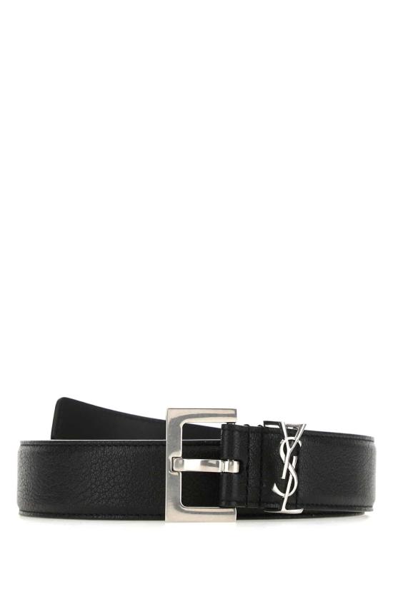 26FW 생로랑 모노그램 벨트 634440BRM0E 1000 BLACK